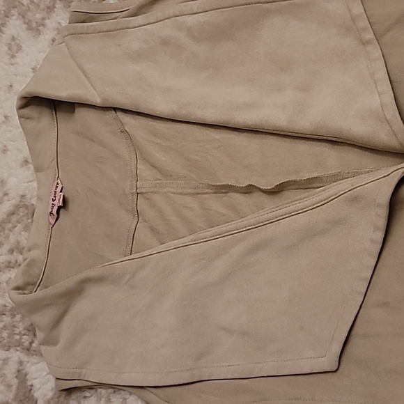 Juicy couture women's open  front vest, Ivory color, size: small - Picture 5 of 11